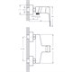 RUSH Thira Смеситель для душа (TR3635-63), цвет хром TR3635-63 - фото 290797
