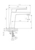 RUSH Thira Смеситель для умывальника (TR3635-12Black), цвет черный TR3635-12Black - фото 291124