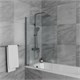 RUSH Thira Душевая система с изливом (TR3635-50Grey), цвет графит TR3635-50Grey - фото 291274