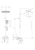 RUSH Thira Душевая система с изливом (TR3635-50Grey), цвет графит TR3635-50Grey - фото 291275