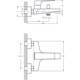 RUSH Thira Смеситель для ванны с коротким изливом (TR3635-44Grey), цвет графит TR3635-44Grey - фото 291421