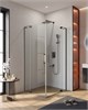 CEZARES Slider Душевой уголок прямоугольный размер 100x90 см, профиль - оружейная сталь / стекло - прозрачный, двери Распашная SLIDER-AH-2-90/100-100/110-C-GM