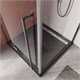 CEZARES Liner Душевой уголок прямоугольный размер 120x90 см двери распашные профиль - оружейная сталь / стекло - прозрачное LINER-AH-1-120/90-C-GM-L - фото 291594