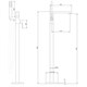 ABBER Daheim Смеситель AF8215W напольный, белый матовый AF8215W - фото 292108