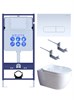AQUATEK SET ПОЛАРИС (рама AQUATEK Standard INS-0000012+унитаз ПОЛАРИС AQ0700-01 с тонким сиденьем soft-close+ крепеж KKI-0000002 +панель KDI-0000013) SET AQUATEK ПОЛАРИС-01-013 4в1 - фото 292462