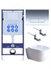 AQUATEK SET ПОЛАРИС (рама AQUATEK Standard INS-0000012+унитаз ПОЛАРИС AQ0700-01 с тонким сиденьем soft-close+ крепеж KKI-0000002 +панель KDI-0000016) SET AQUATEK ПОЛАРИС-01-016 4в1 - фото 292473