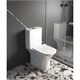 AQUATEK Optima Square Унитаз напольный, безободковый 665x345x775, крышка-сиденье дюропласт, легкосъемное с микролифтом, белый AQ4411-00 - фото 292843