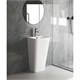 AQUATEK Optima Square Умывальник пьедестальный 440x380x835, белый AQ4401-00 - фото 292887