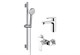 AQUATEK Nika Душевой комплект наружнего монтажа SET 3 в 1 (AQ1810CR + AQ1860CR + AQ2017CR ), хром AQ1831CR - фото 293063