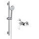 AQUATEK Nika Душевой комплект наружнего монтажа SET 2 в 1 (AQ1860CR + AQ2017CR ), хром AQ1832CR - фото 293113
