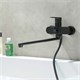 AQUATEK Nika Душевой комплект наружнего монтажа SET 2 в 1 (AQ1842MB + AQ2017MB ), черный матовый AQ1833MB - фото 293176