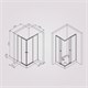 AM.PM X-Joy Душевое ограждение прямоугольное, раздвижные двери 100x80 черный мат.,стекло прозр W94G-403-100280-BT1K - фото 293712