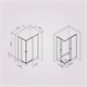 AM.PM X-Joy Душевое ограждение прямоугольное, раздвижные двери 120x80 черный мат.,стекло прозр W94G-403-120280-BT1K - фото 293754