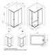 AM.PM X-Joy Душевое ограждение прямоугольное, раздвижные двери 120x90 хром мат.,стекло прозр W94G-403-120290-MT1K - фото 293841
