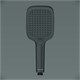 AM.PM Func Ручной душ  3 ф-ции 103х257мм, черный F028F022 - фото 293931