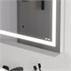 AM.PM Gem Универсальное зеркало настенное с контурной LED-подсветкой, 50 см M91AMOX0501WG - фото 294059