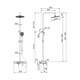 IDDIS Shelfy Смеситель для ванны с верхним душем (SHESB3Bi06) SHESB3Bi06 - фото 295157