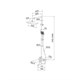 IDDIS Parker Душевая система с тропическим душем и изливом (PARBL3Fi06) PARBL3Fi06 - фото 295167