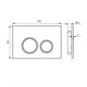 IDDIS Клавиша смыва Unifix, белая (UNI03WBi77) UNI03WBi77 - фото 295564