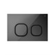 IDDIS Клавиша смыва чёрная Uniglass 001 (UNG01GBi77) UNG01GBi77 - фото 295574