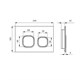 IDDIS Клавиша смыва чёрная Uniglass 001 (UNG01GBi77) UNG01GBi77 - фото 295576