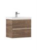 VELVEX Тумба под раковину Mondi 600-0-2 (Madera Classica Slim) навесная акация темная (359 акация темная) 359 акация темная - фото 297224
