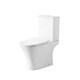 GROSSMAN Унитаз напольный Classic GR-4465SQ (640х350х800) безободковый,белый с тонкой крышкой,микролифт,смыв торнадо,2 места GR-4465SQ - фото 297528