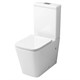 GROSSMAN Унитаз напольный Classic GR-4445SQ (635х355х830) безободковый,белый с тонкой крышкой,микролифт,смыв торнадо,2 места GR-4445SQ - фото 297530