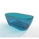 AZARIO Ванна из полиэфирной смолы BADEN 1800x800x540 свободностоящая, с хромированным донным клапаном, полупрозрачный голубой (BAD18080CB) BAD18080CB - фото 297962