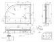 AZARIO Душевой поддон  900х1200х150 R, для VICTORIA 2131-1-R P2912 R - фото 298298