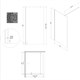 AZARIO Душевое ограждение  FELTON 100х200 walk-in, прозрачное cтекло 8 мм с покрытием easy clean, черный матовый профиль (AZ-151S 100) AZ-151S 100 - фото 298383