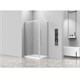 AZARIO Душевое ограждение  ALTON 1200х800х2000, БЕЗ ПОДДОНА, прозрачное стекло 6 мм, цвет профиля серебро (AZ-NAC1131 L 1200), двери раздвижные AZ-NAC1131 L 1200 - фото 298543