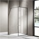 AZARIO Душевая перегородка  RICHMOND  Walk-in 900х2000 прозрачное стекло 6 мм, цвет профиля черный (AZ-NAG 6310 900 Black) AZ-NAG 6310 900 Black - фото 298566