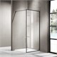 AZARIO Душевая перегородка  RICHMOND 6310 Walk-in 1100x2000 прозрачное стекло 6 мм, цвет профиля черный (AZ-NAG 6310 1100 BLACK) AZ-NAG 6310 1100 BLACK - фото 298639