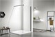 AZARIO Душевая перегородка  CHICAGO Walk-in 800x1950 прозрачное стекло 8 мм, покрытие EASY CLEAN, цвет профиля черный (AZ-NAR6310 800 Black) AZ-NAR6310 800 Black - фото 298678