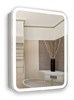 AZARIO Зеркало-шкаф Фиджи 50 508х756х140 c подсветкой и диммером + часы (LED-00002361), цвет белый LED-00002361 - фото 299711
