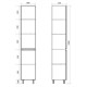 AZARIO Пенал Viola 40 400х320х1900 напольный, бежевый (CS00096743), цвет бежевый CS00096743 - фото 300846