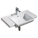 AZARIO Раковина 79,5х47,5х21 подвесная, белый (AZ-40094) AZ-40094