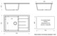 AZARIO Кухонная мойка Vision 750x505x218 искусственный мрамор, цвет Белый (CS00078336) CS00078336 - фото 302051