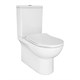 AZARIO Унитаз-компакт  Ambra 645x370x815 напольный, безободковый, в комплекте сиденьем микролифт (AZ-848) AZ-848 - фото 303594