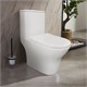 AZARIO Унитаз-моноблок  Terni 670x350x760 горизонтальный слив, быстросъемное сиденье микролифт (AZ-8618) AZ-8618 - фото 303682
