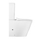 AZARIO Унитаз-компакт  Quadro 605x340x810 напольный, безободковый с сидением микролифт и арматурой, белый (AZ-2175) AZ-2175 - фото 303727