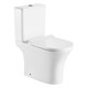 AZARIO Унитаз-компакт  FRETTA ROUND N 340х650х770 напольный, безободковый, c быстросьемным сиденьем микролифт (AZ-1038A) AZ-1038A - фото 303889