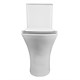 AZARIO Унитаз-компакт  FRETTA ROUND N 340х650х770 напольный, безободковый, c быстросьемным сиденьем микролифт (AZ-1038A) AZ-1038A - фото 303894