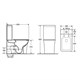 AZARIO Унитаз-компакт  ANTEO SQUARE 385х630х820 напольный, безободковый, с быстросъемным сиденьем микролифт (AZ-1218A) AZ-1218A - фото 304211