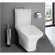 AZARIO Унитаз-компакт  FRETTA Square N 340х650х770 напольный, безободковый, c быстросъемным сиденьем микролифт (AZ-1038A N) AZ-1038A N - фото 304226