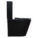AZARIO Унитаз-компакт  Black Queen 370х605х800 безободковый, с быстросъемным сиденьем микролифт, черный матовый (AZ-8380) AZ-8380 - фото 304428