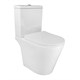 AZARIO  Унитаз-компакт  Flin 365х590х790 напольный, безободковый с быстросъемным сиденьем микролифт (AZ-1363C) AZ-1363C - фото 304453
