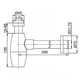 AZARIO Сифон для раковины G 1 1/4, без выпуска, бочонок, латунь, бронза (AZ-115-BR) AZ-115-BR - фото 307033