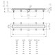 AZARIO Душевой лоток D40 Medium 550 мм, боковой слив, пластиковый, решетка из нержавеющей стали (AZ-CH 550 M) AZ-CH 550 M - фото 307598